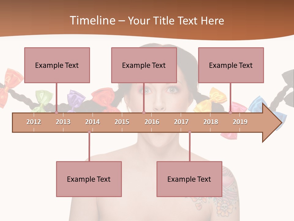 Headshot Girl Pose PowerPoint Template