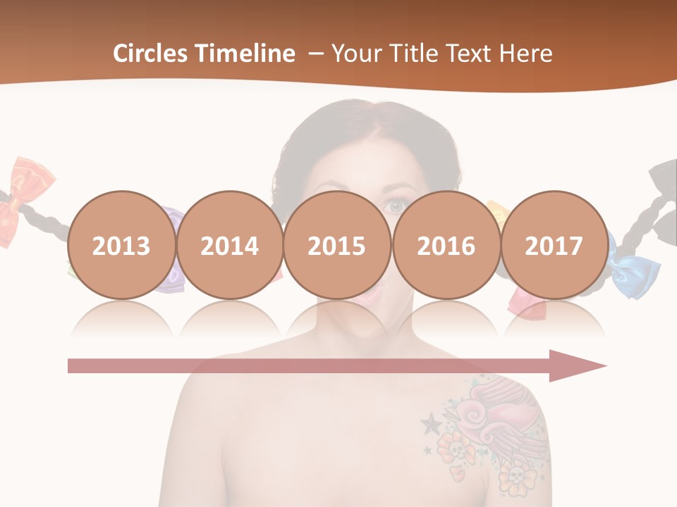 Headshot Girl Pose PowerPoint Template