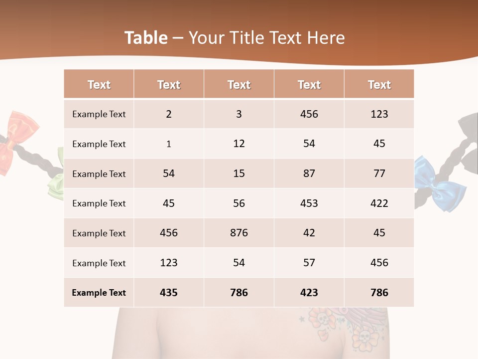 Headshot Girl Pose PowerPoint Template