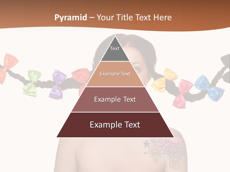 Headshot Girl Pose PowerPoint Template