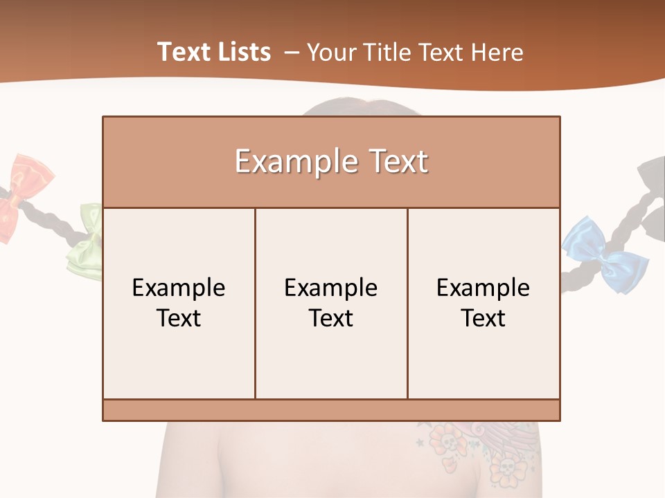 Headshot Girl Pose PowerPoint Template