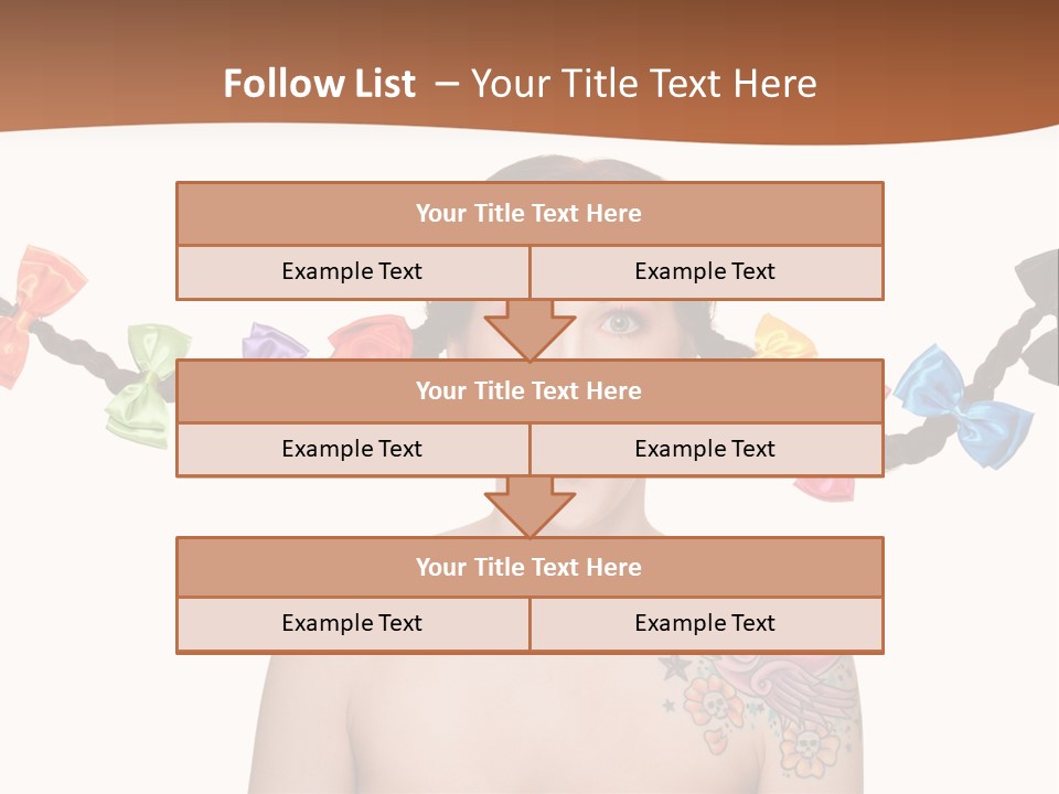 Headshot Girl Pose PowerPoint Template