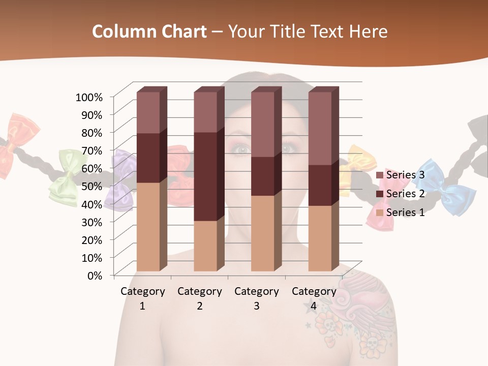 Headshot Girl Pose PowerPoint Template