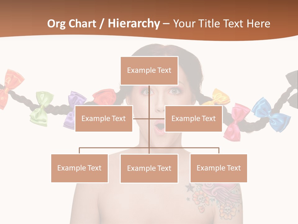 Headshot Girl Pose PowerPoint Template