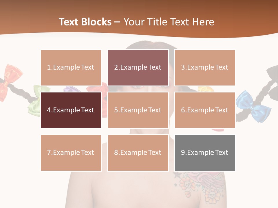 Headshot Girl Pose PowerPoint Template