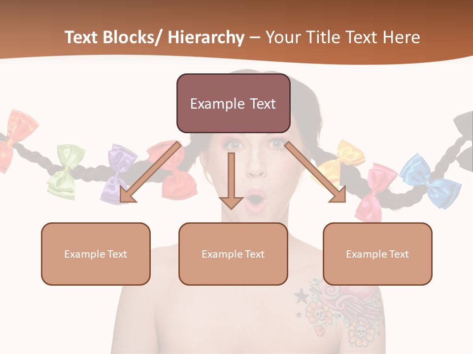 Headshot Girl Pose PowerPoint Template