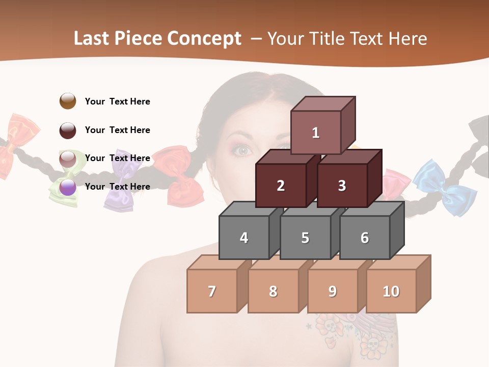 Headshot Girl Pose PowerPoint Template