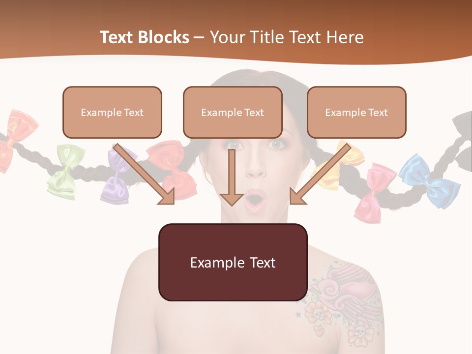 Headshot Girl Pose PowerPoint Template