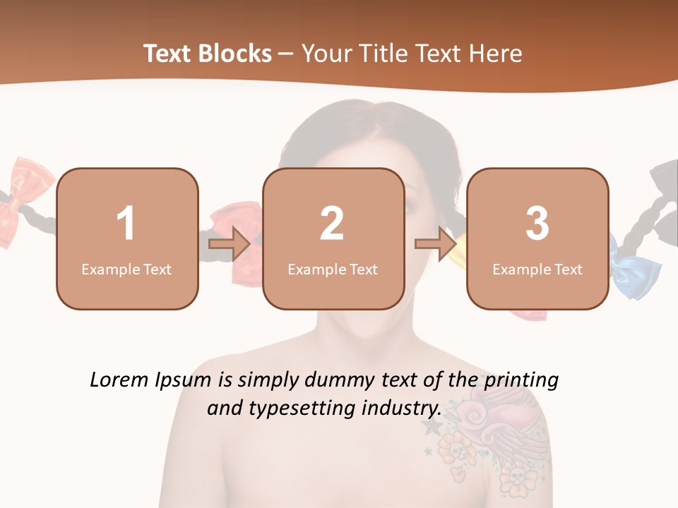 Headshot Girl Pose PowerPoint Template