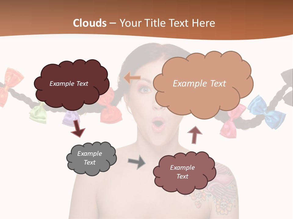 Headshot Girl Pose PowerPoint Template