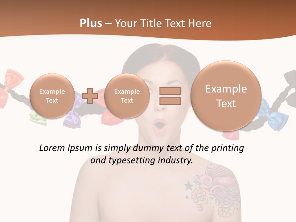 Headshot Girl Pose PowerPoint Template