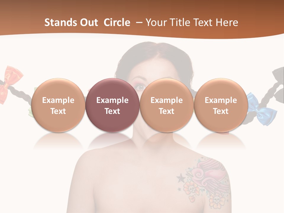 Headshot Girl Pose PowerPoint Template