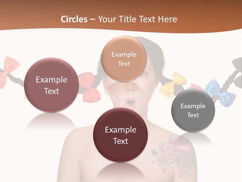 Headshot Girl Pose PowerPoint Template