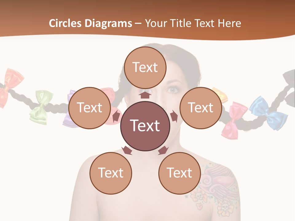 Headshot Girl Pose PowerPoint Template