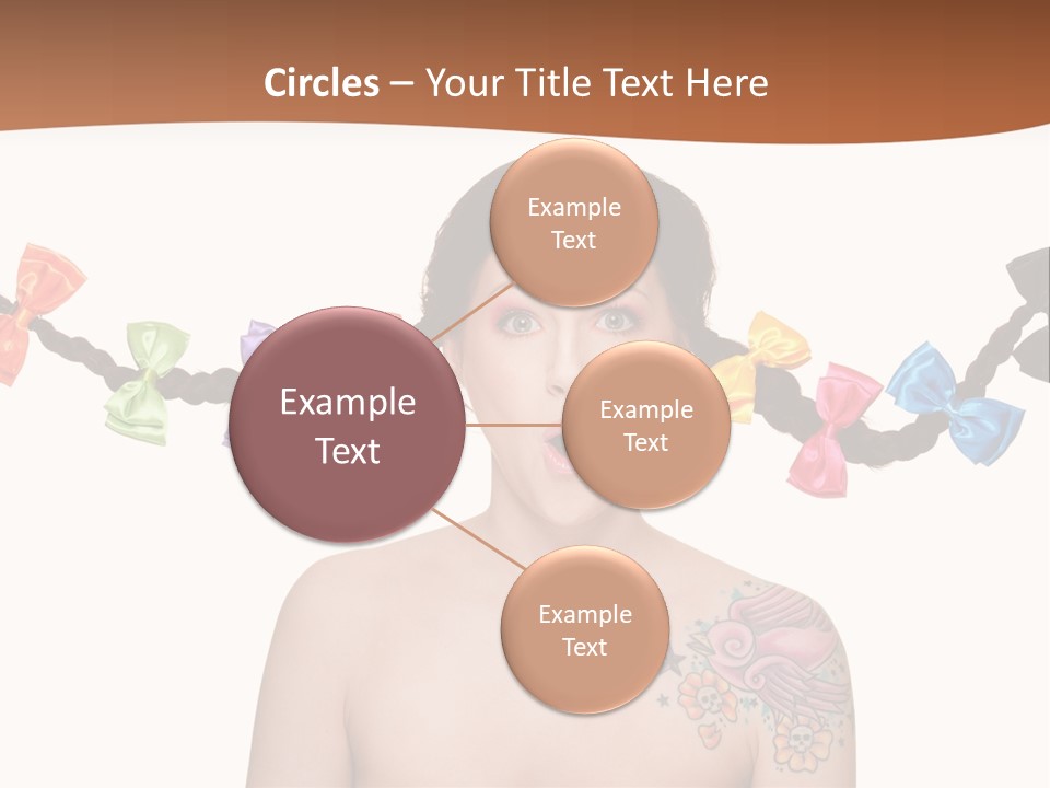 Headshot Girl Pose PowerPoint Template