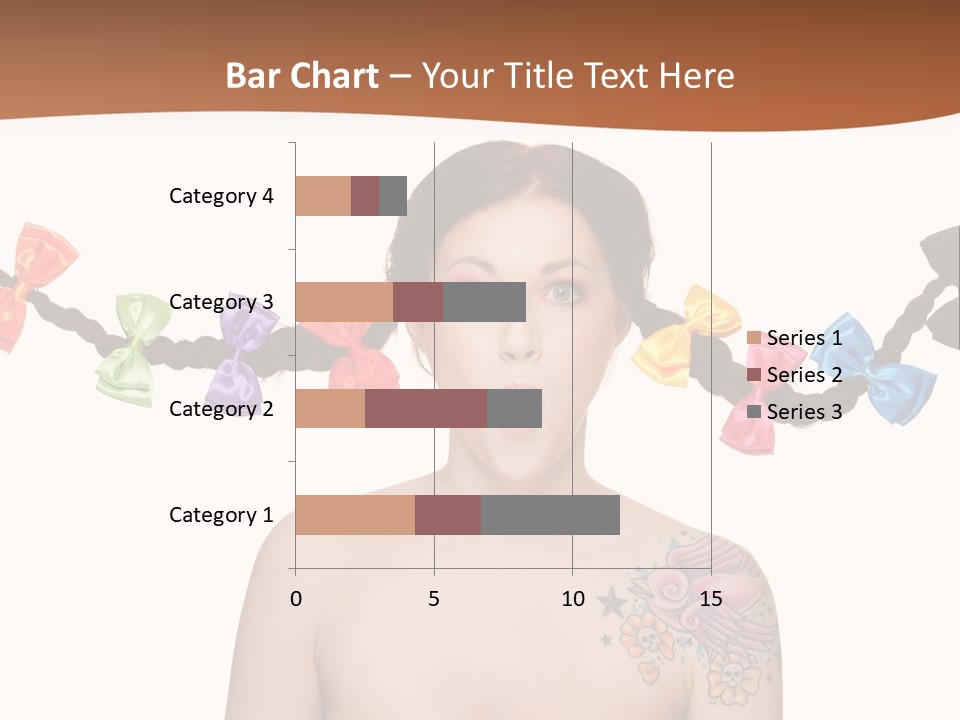 Headshot Girl Pose PowerPoint Template