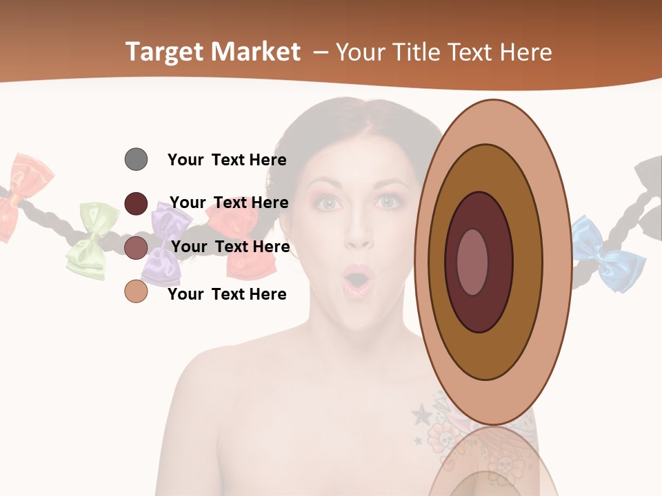 Headshot Girl Pose PowerPoint Template