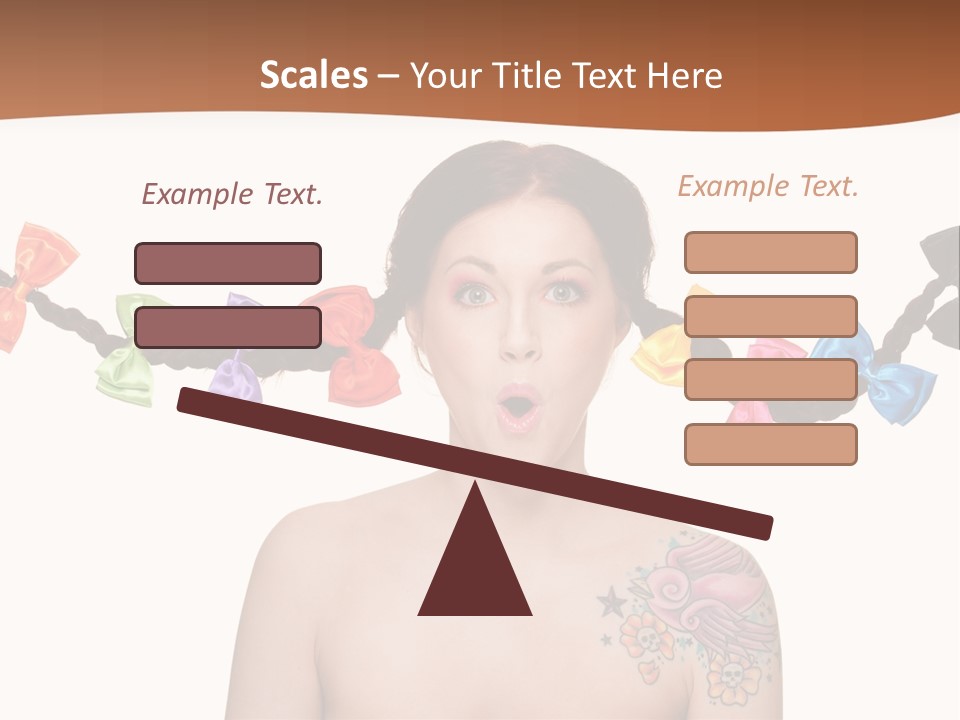 Headshot Girl Pose PowerPoint Template