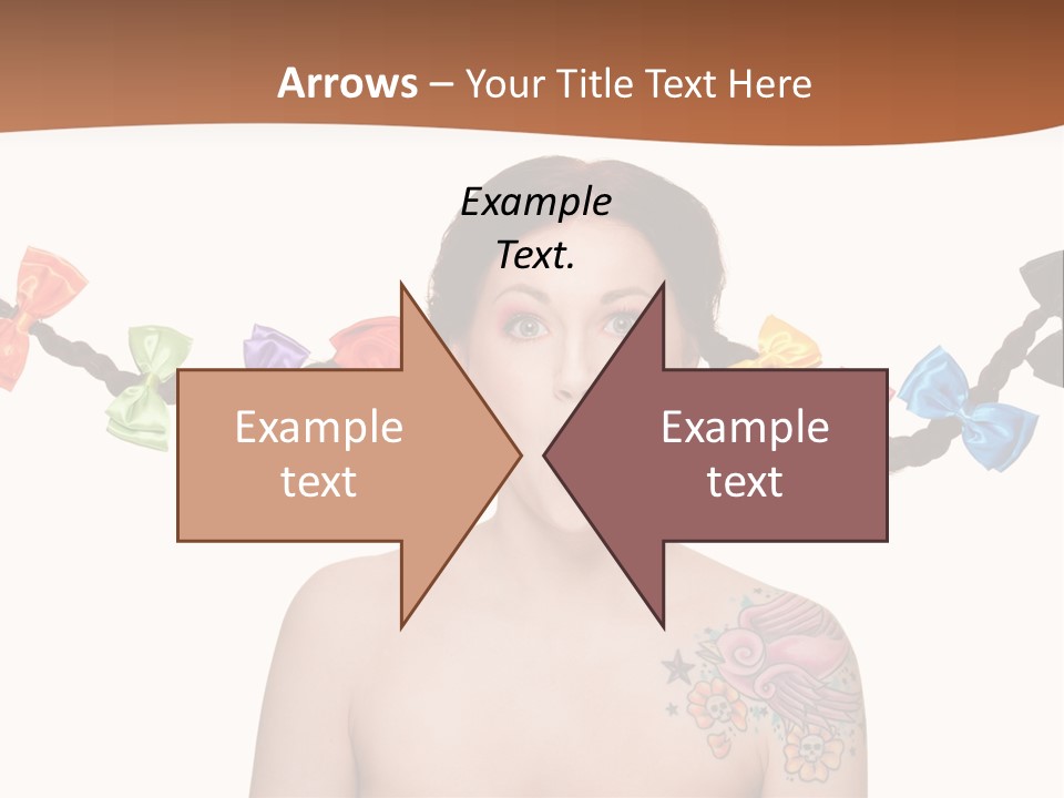 Headshot Girl Pose PowerPoint Template