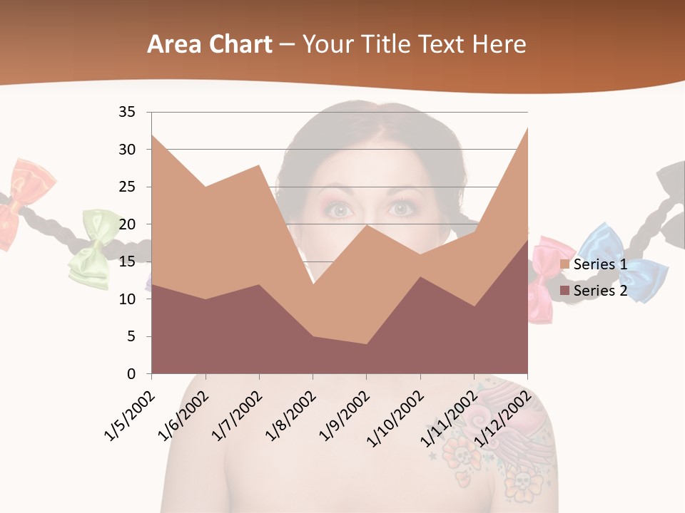 Headshot Girl Pose PowerPoint Template