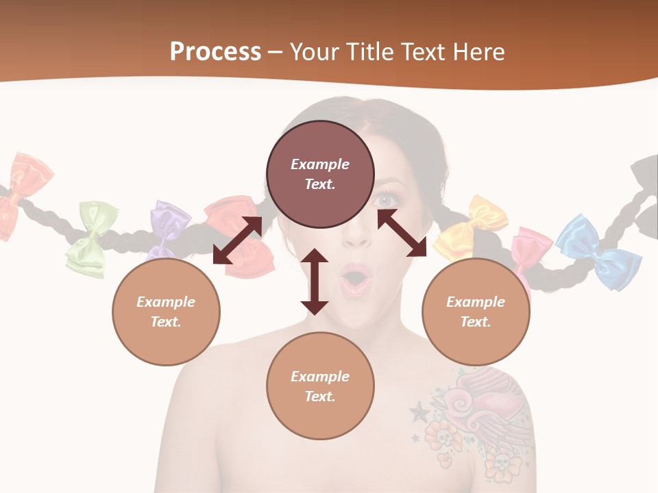 Headshot Girl Pose PowerPoint Template