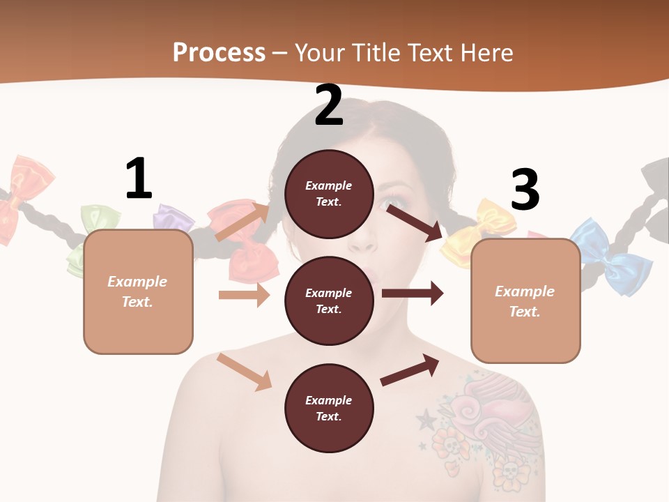 Headshot Girl Pose PowerPoint Template