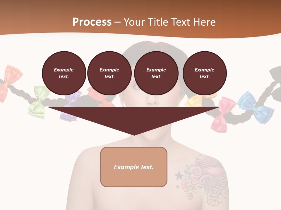 Headshot Girl Pose PowerPoint Template