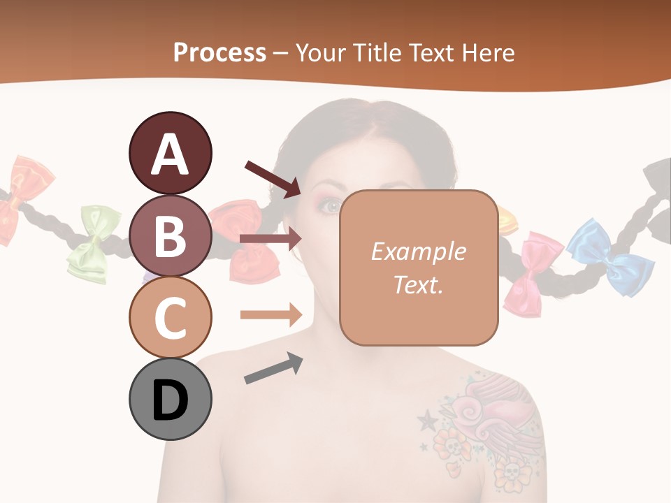 Headshot Girl Pose PowerPoint Template