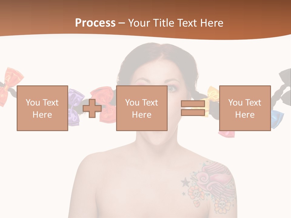 Headshot Girl Pose PowerPoint Template