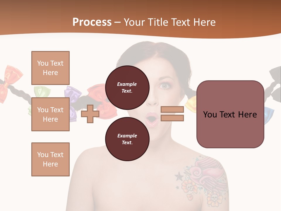 Headshot Girl Pose PowerPoint Template