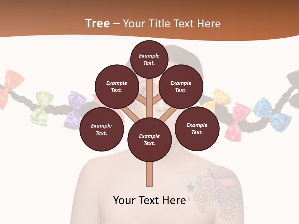 Headshot Girl Pose PowerPoint Template