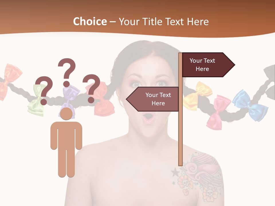 Headshot Girl Pose PowerPoint Template