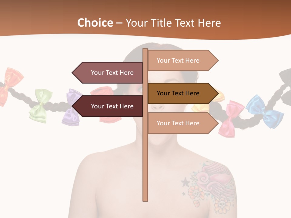 Headshot Girl Pose PowerPoint Template