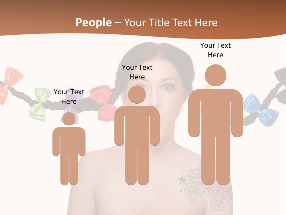 Headshot Girl Pose PowerPoint Template