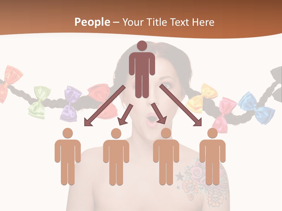 Headshot Girl Pose PowerPoint Template