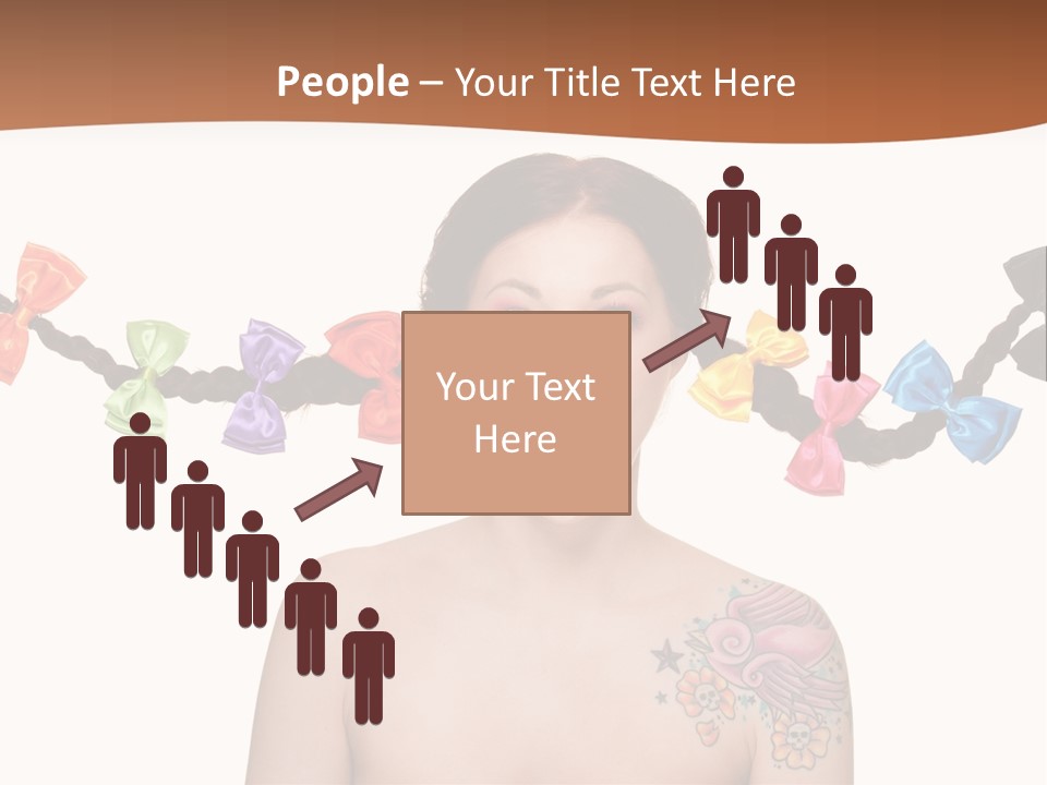 Headshot Girl Pose PowerPoint Template