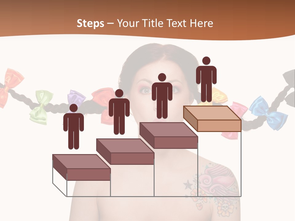 Headshot Girl Pose PowerPoint Template