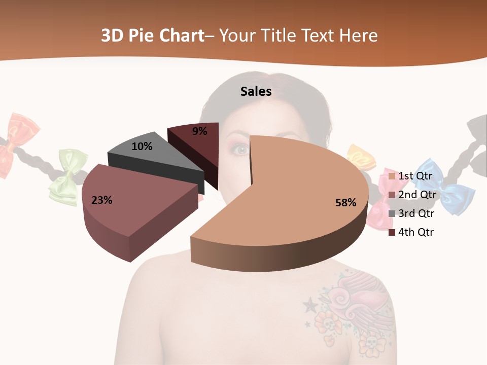 Headshot Girl Pose PowerPoint Template