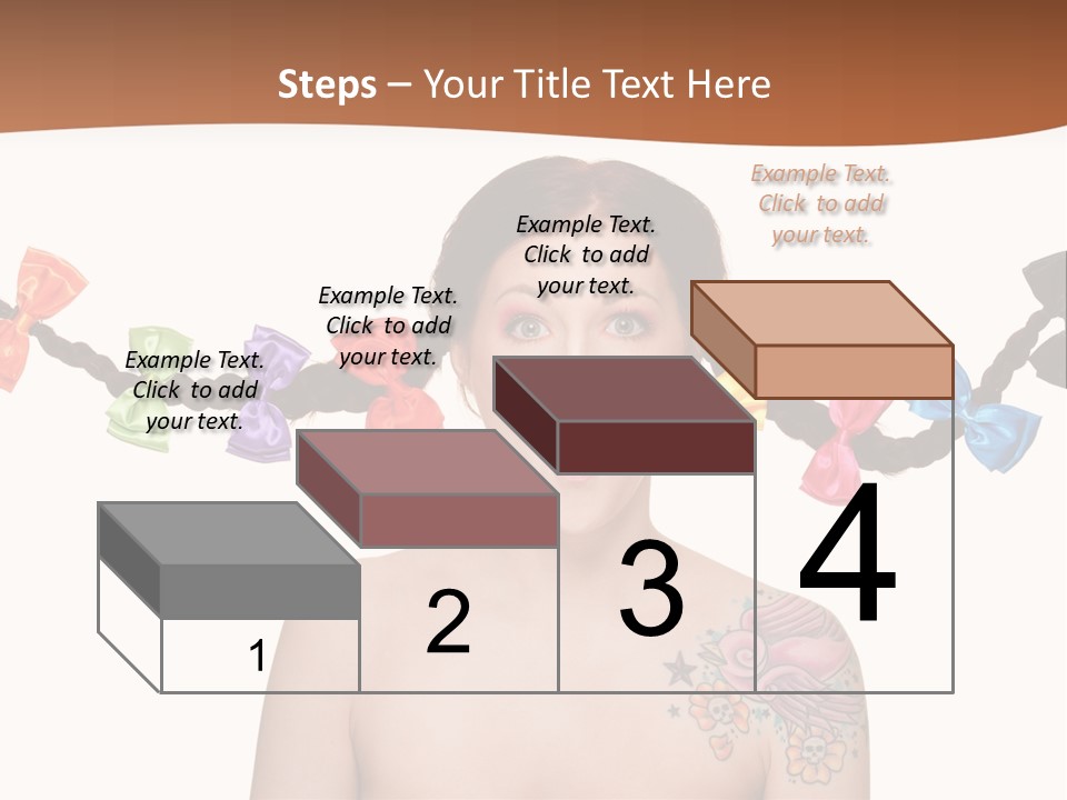 Headshot Girl Pose PowerPoint Template