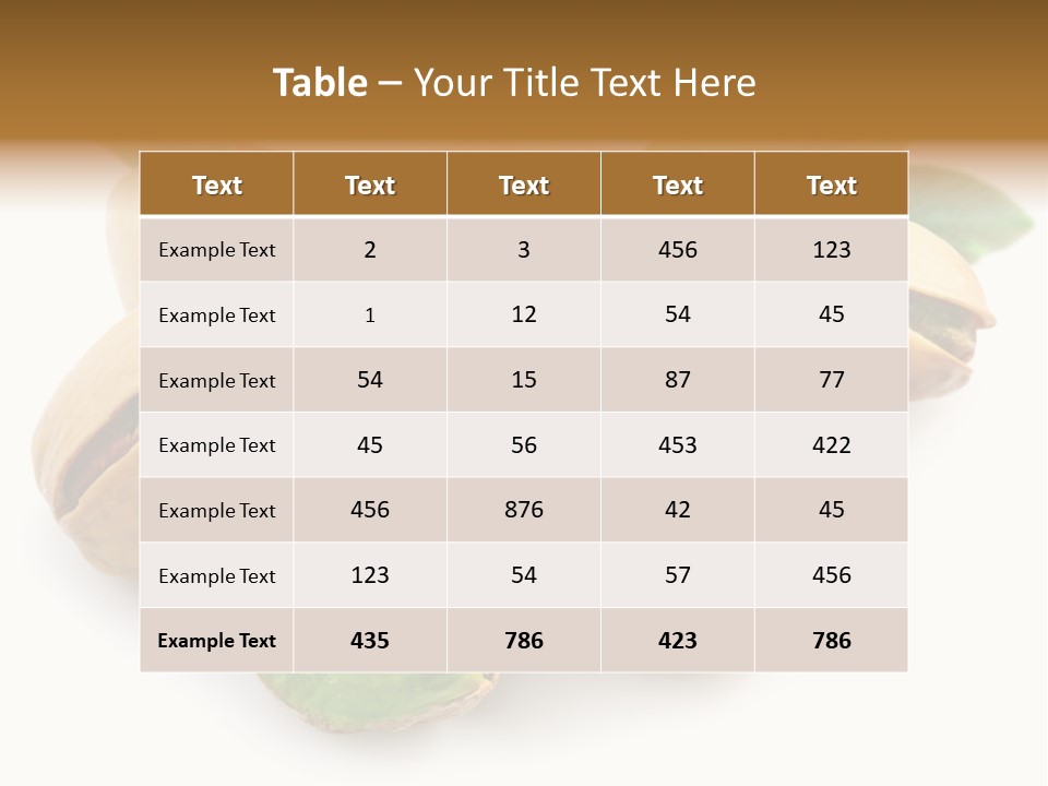 Meal Vegetarian Seed PowerPoint Template