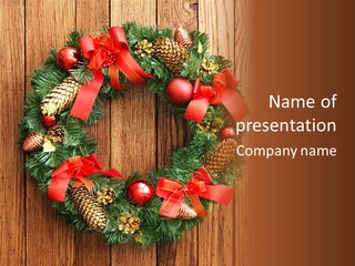 Door Season Ribbon PowerPoint Template