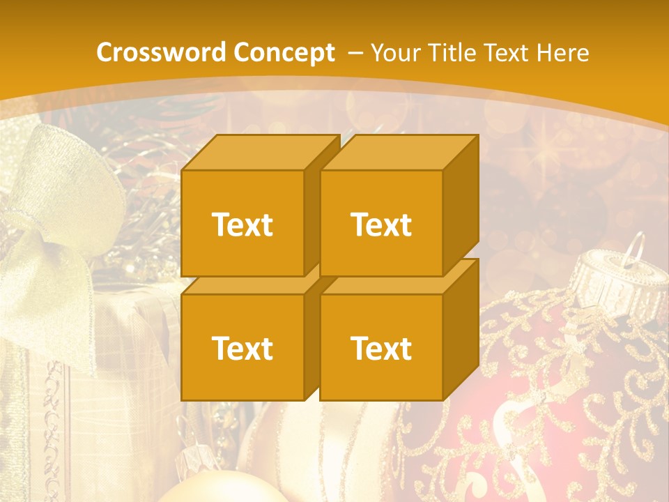 Card Ornament Space PowerPoint Template