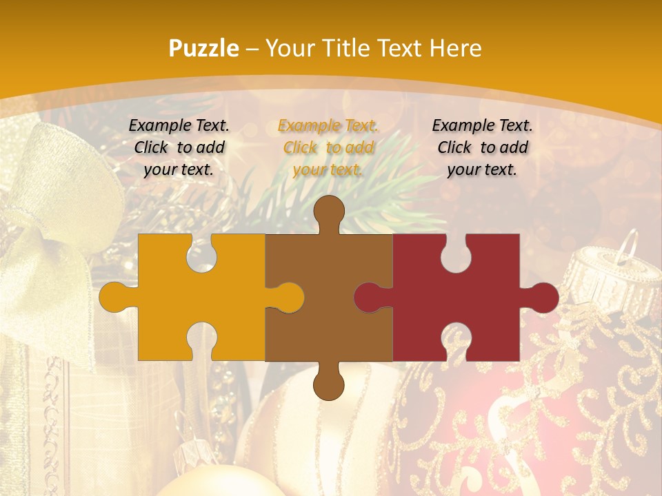 Card Ornament Space PowerPoint Template