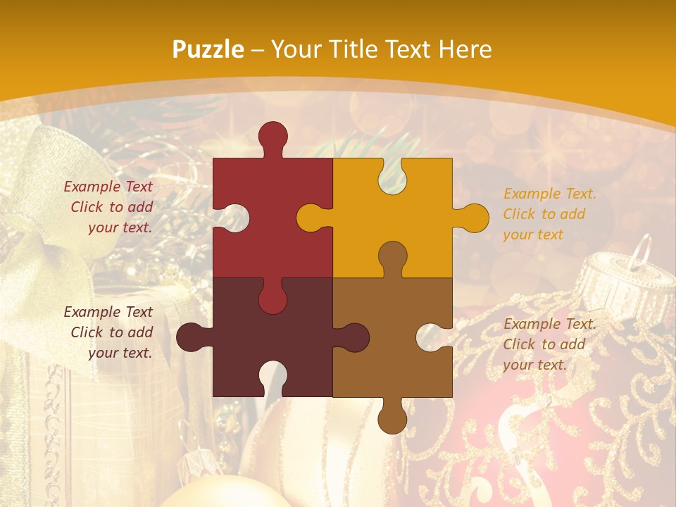 Card Ornament Space PowerPoint Template