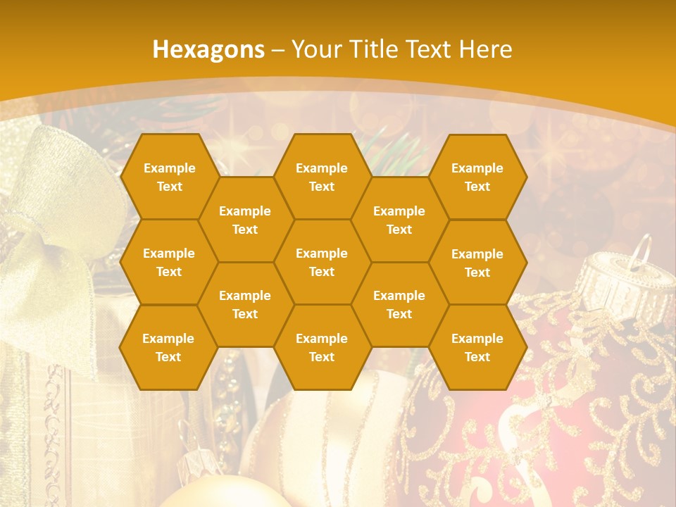 Card Ornament Space PowerPoint Template