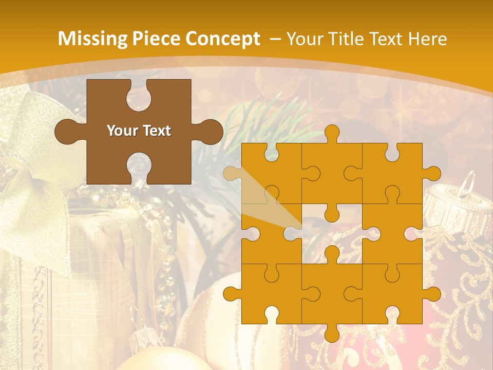 Card Ornament Space PowerPoint Template