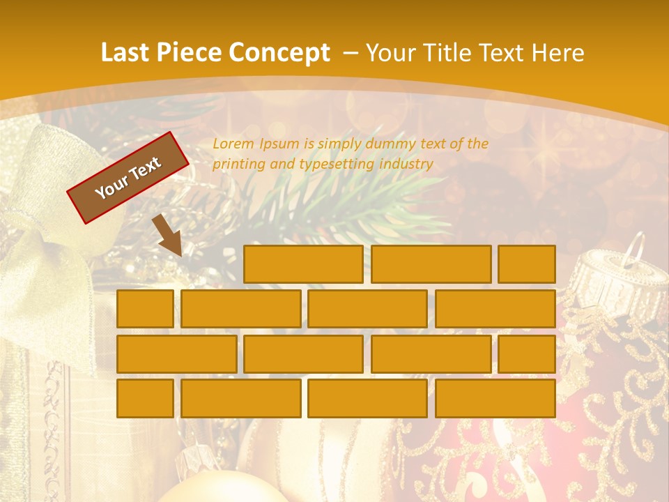 Card Ornament Space PowerPoint Template