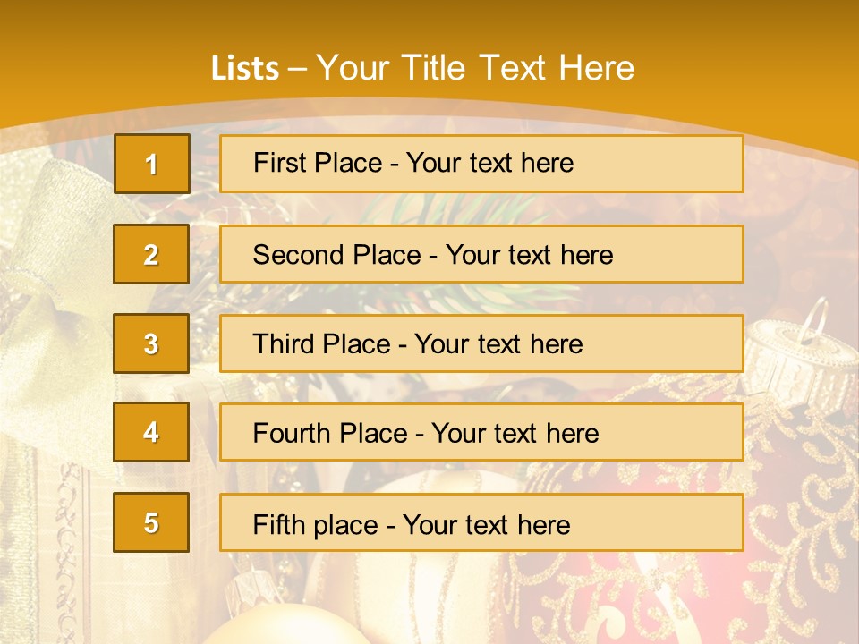 Card Ornament Space PowerPoint Template