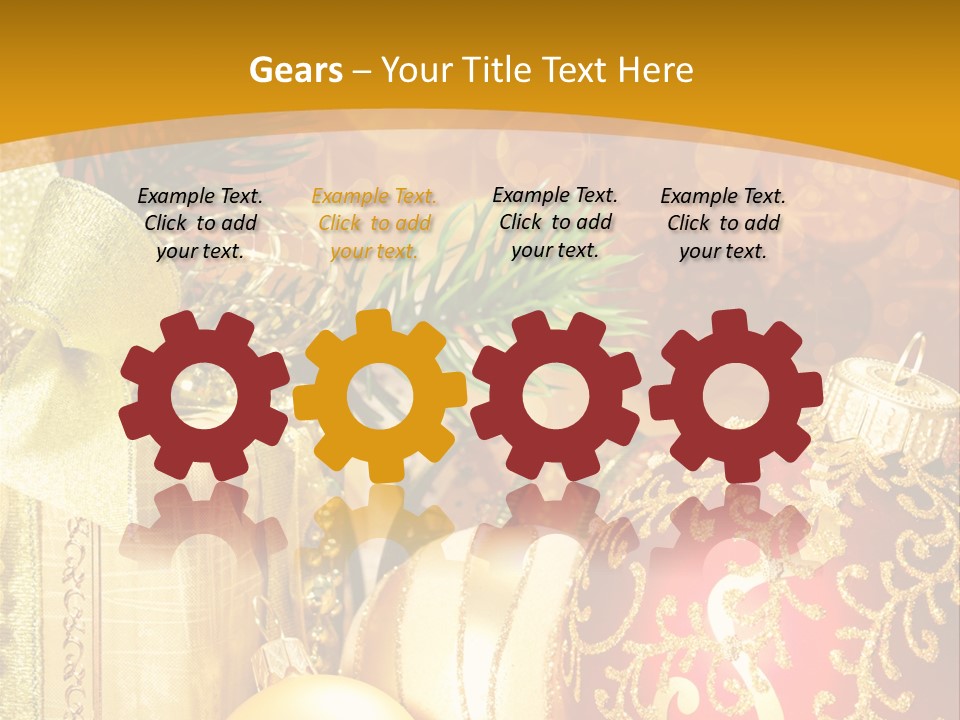 Card Ornament Space PowerPoint Template