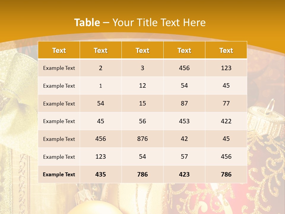 Card Ornament Space PowerPoint Template